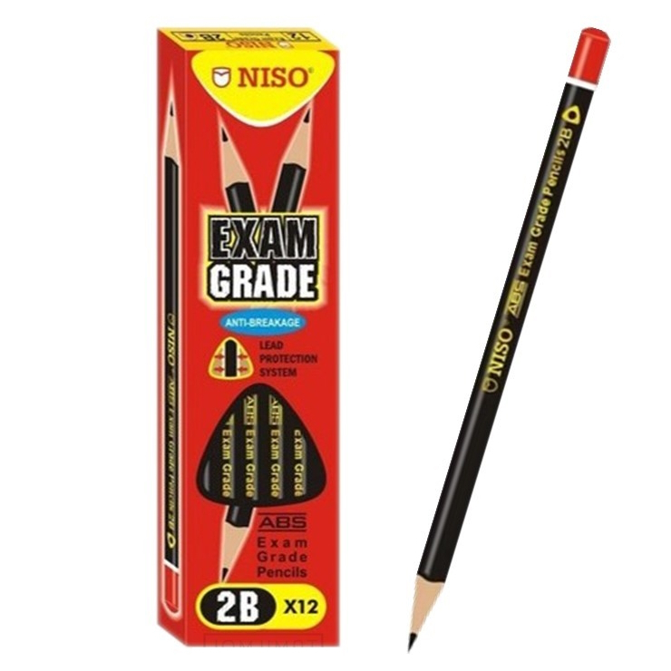 Faster 2B Pencils Pintar Eris Nikki Niso 2B 12 pieces 1 box 1 dozen ...