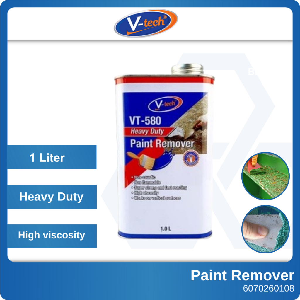 VTech VT580 1 Liter Heavy Duty Paint Remover Penanggal Cat Shopee