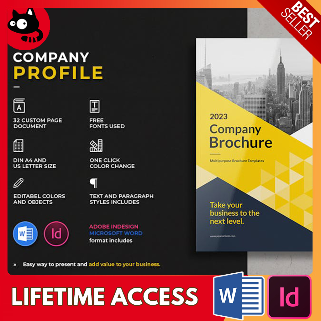 Company Profile - (32 pages) Easy edit with Ms Word / InDesign | Shopee ...