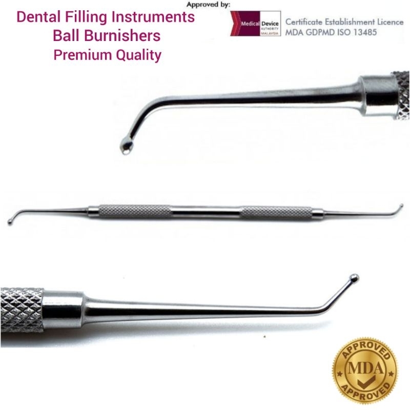 Dental Ball Burnisher Double Ended Amalgam Composite Filling ...