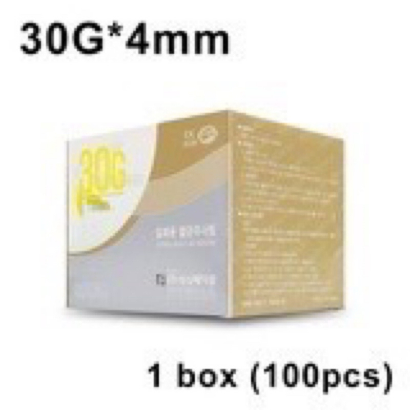 Sungshim needle 30g 4mm 1 box X 100pcs | Shopee Malaysia