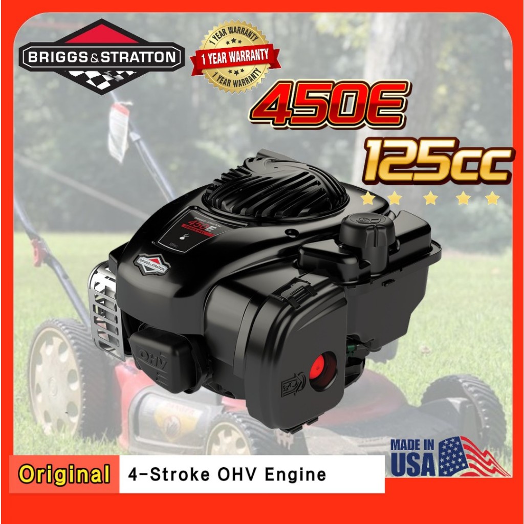 Briggs & Stratton 450E Series Motor 131CC - 4,5 PS Für Rasenmäher Und Gartengeräte