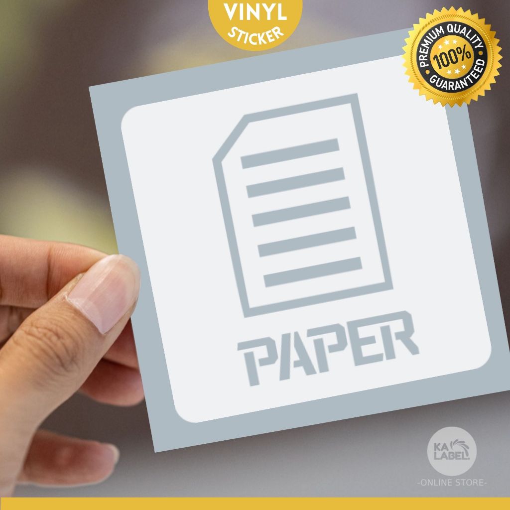 Ready Made 】Paper Recycle - Vinyl Decal Sticker for Wheelie Bin ...