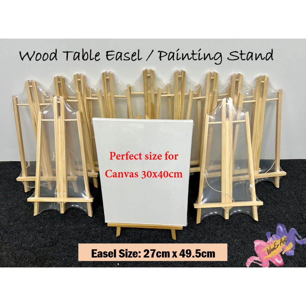 BUY 3 FREE 1 Wood Table Easel Artist Painting Wooden Stand 27x49cm ...
