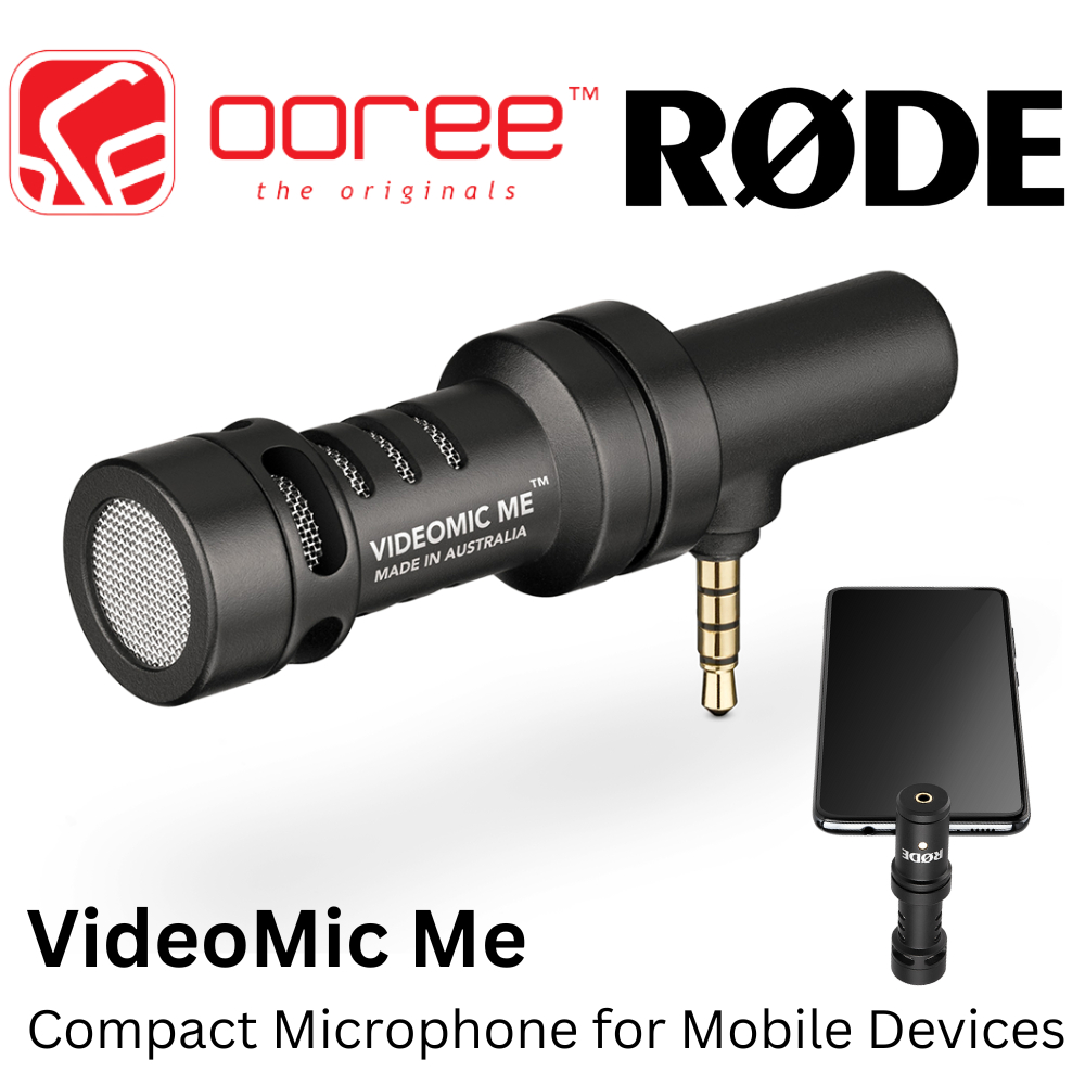 RODE VIDEOMIC ME COMPACT MICROPHONE DIRECTIONAL SHOTGUN MIC FOR MOBILE ...