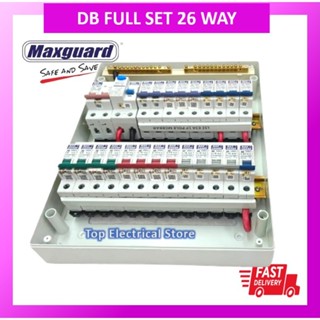 Db Box Way Full Set Eps Maxguard Distribution Board Sirim Approved Single Phase Shopee