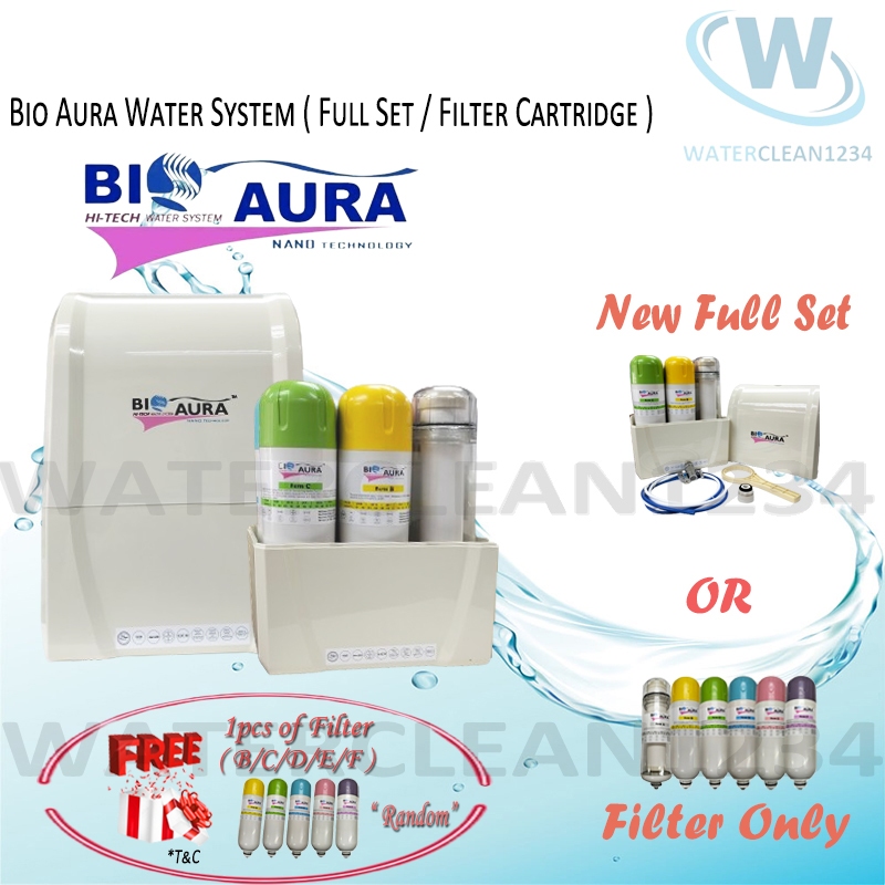 BIO AURA Water System ( Full Set / Filter Cartridge A,B,C,D,E,F ) Bio