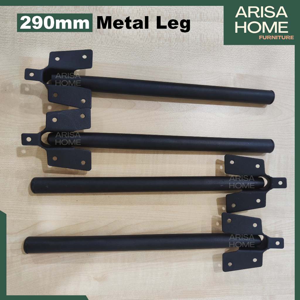 4Pcs Foldable Table Leg (Foc Screw) Metal 290mm /Plastic Leg 290mm ...