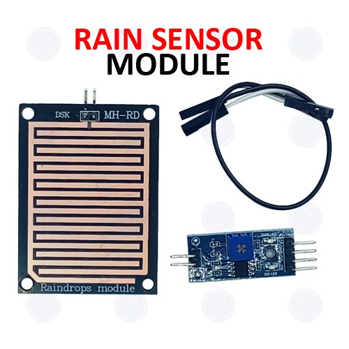 Rain Raindrops Sensor Module Detect Water Weather Adjustable ...