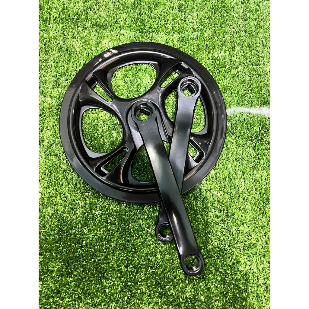 Basikal Single speed GEAR Crank set 36T 40T for Adult bicycle Fixie MTb COTTERLESS CRANK SET Bike