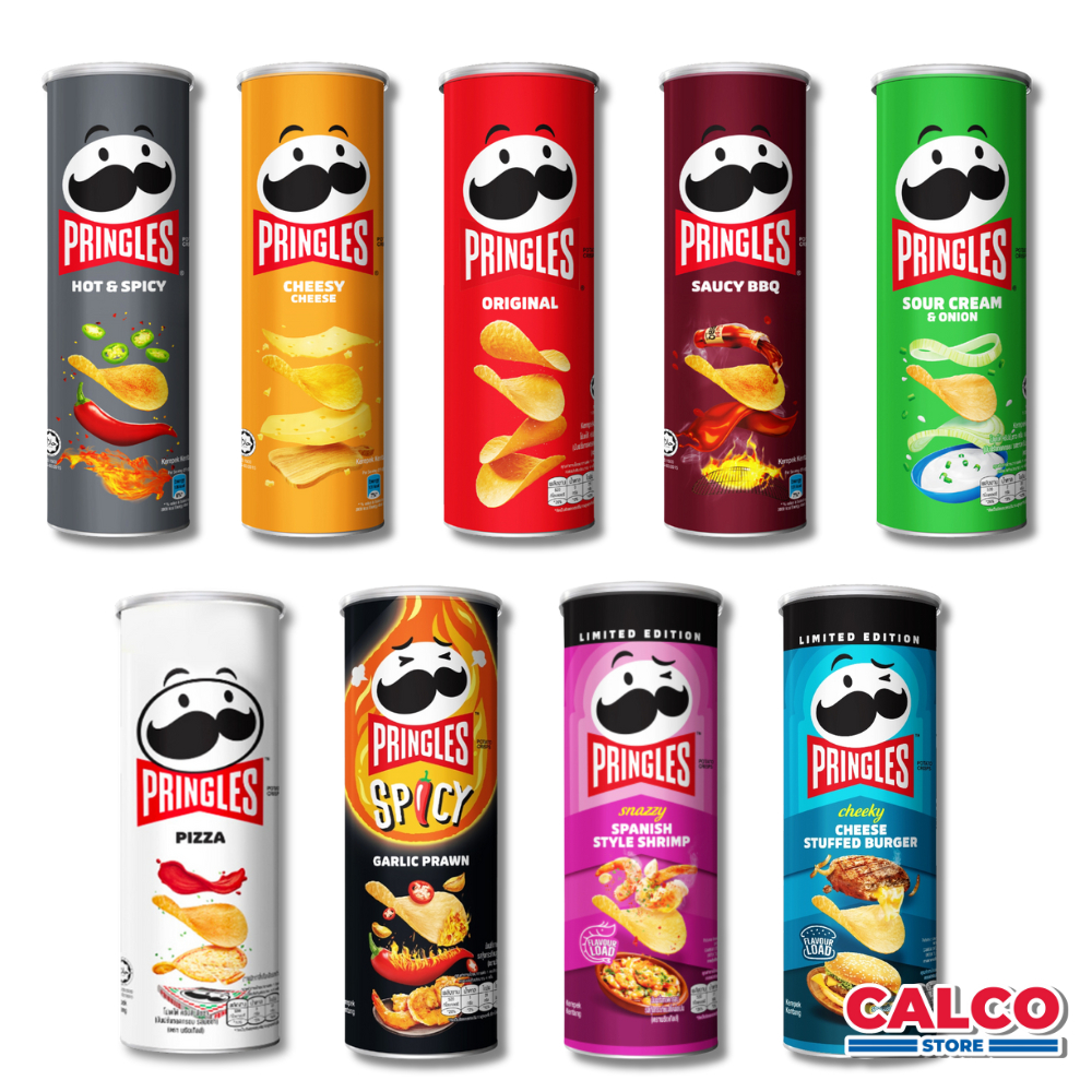 102g Pringles Potato Crisps Kerepek Kentang Assorted Flavour | Shopee ...