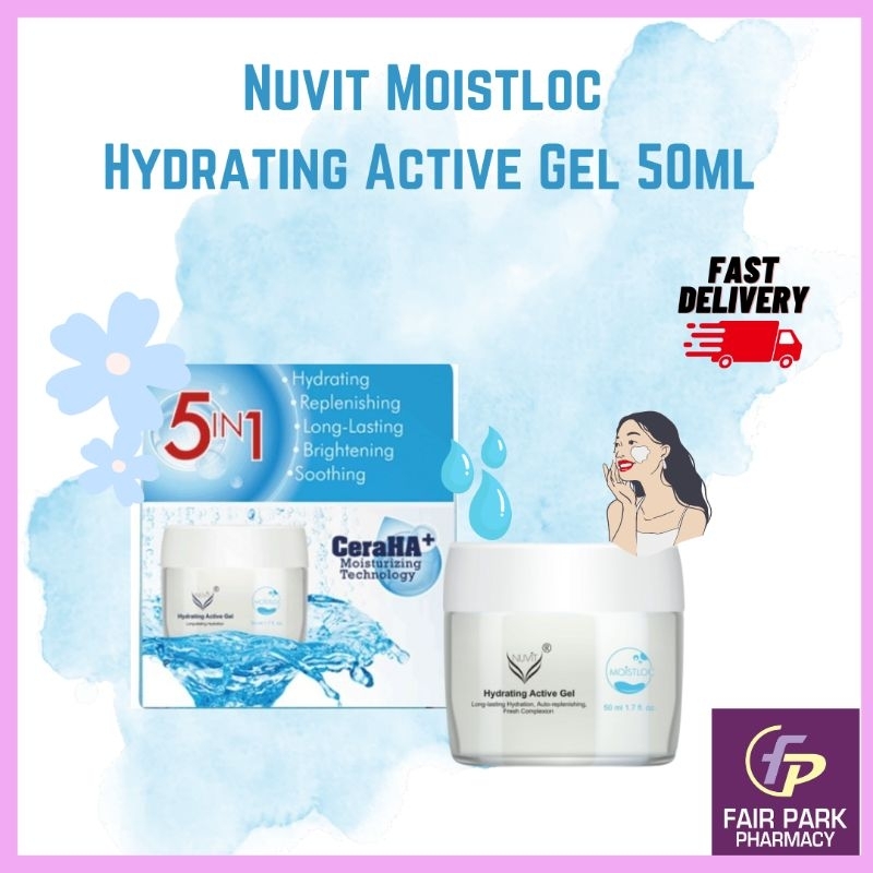 FPpharmacy Nuvit Moistloc Hydrating Active Gel 50ml. Exp date: 02/2027 ...