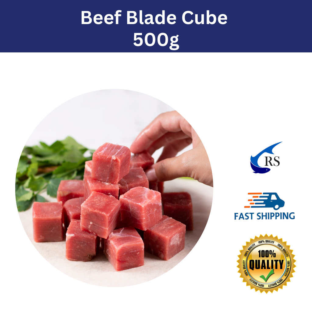 RS Premium Quality Beef Blade Cube (500g) Beef Cube Kiub Bilah Lembu 牛肉 ...