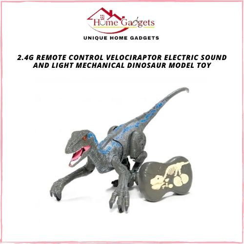 2.4G Remote Control Velociraptor Electric Sound And Light Mechanical ...
