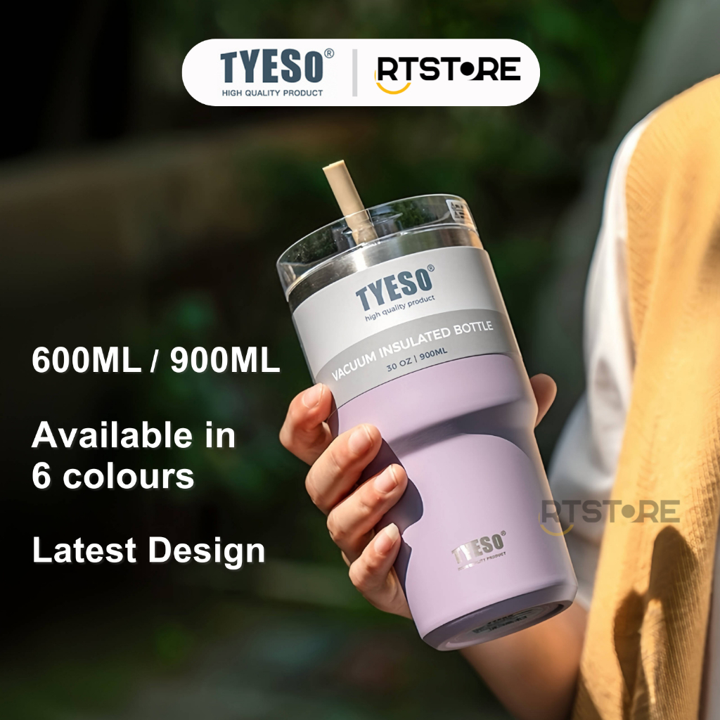[TYESO] Vacuum Insulated Bottle Thermos Tumbler 304 Stainless Steel ...