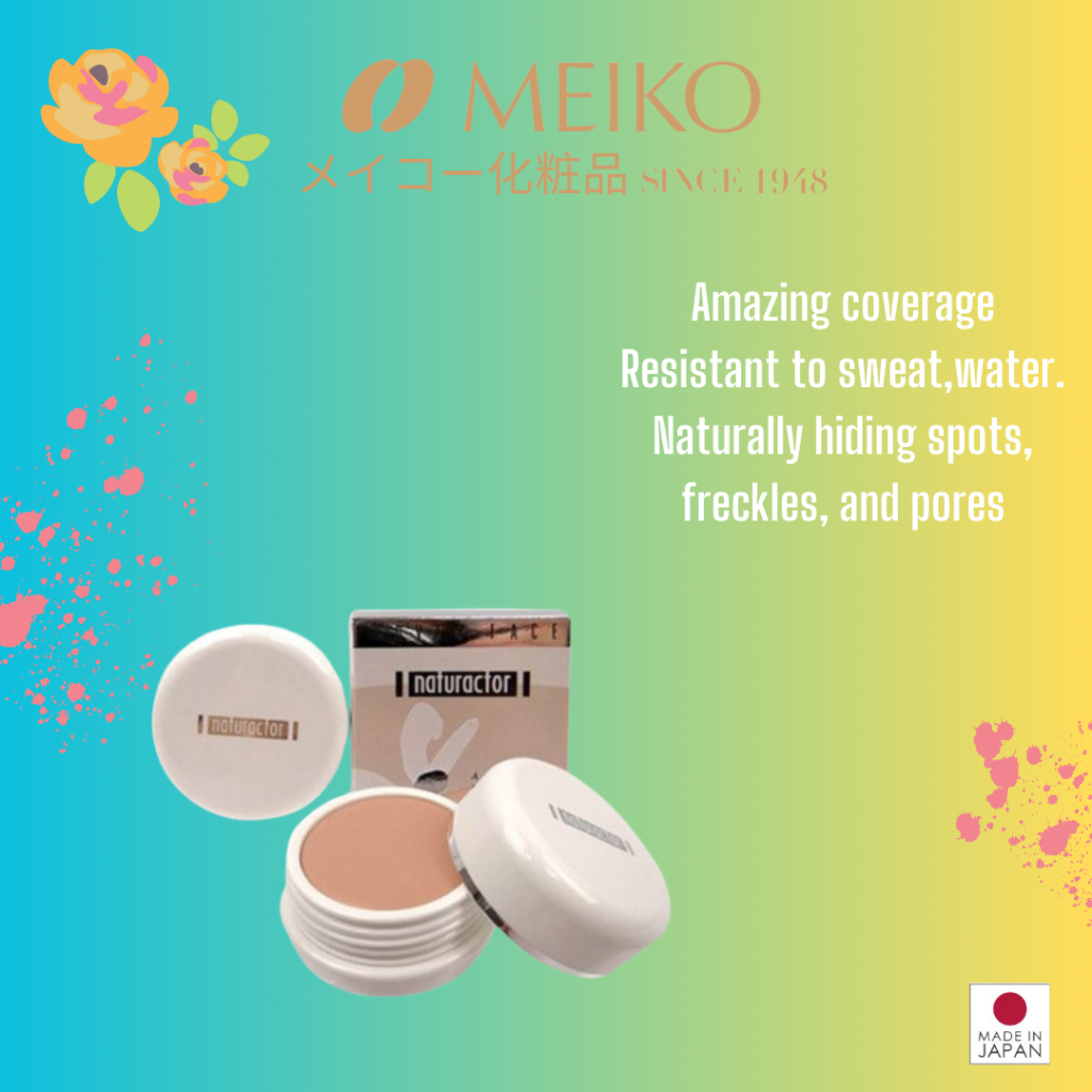 Meiko Cosmetics Naturactor Cover Face Foundation 20g Japan Shopee