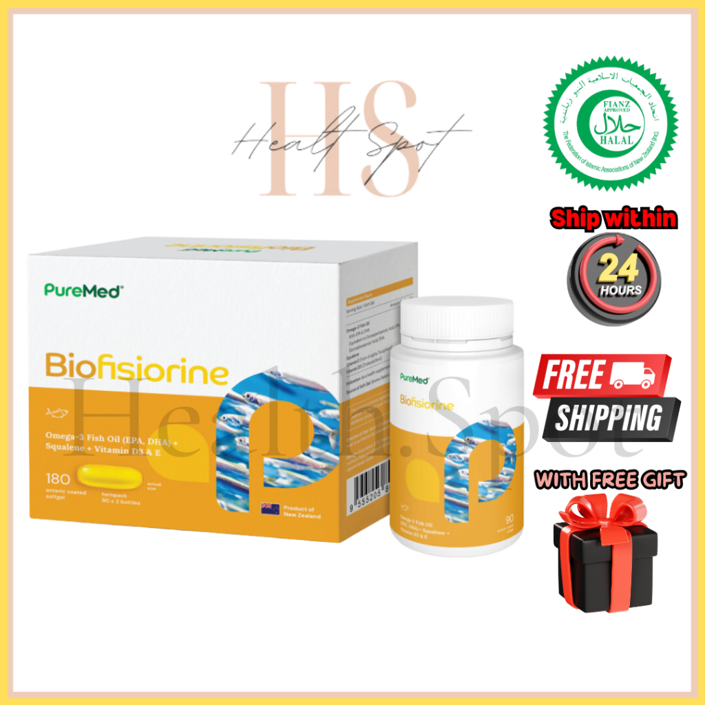 PureMed Biofisiorine Fish Oil with Low Fishy Burping Premium Fish Oil