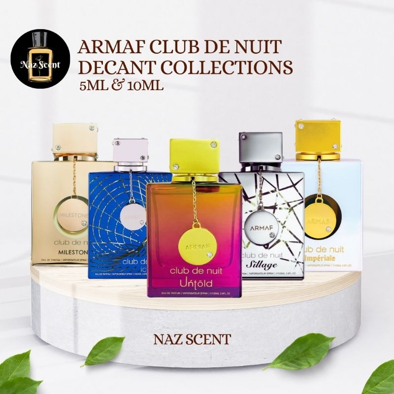 Armaf Club De Nuit Decant Collections ( Untold / Iconic / Sillage ...