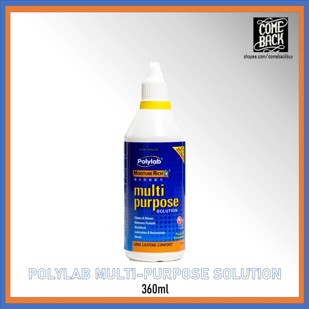 Polylab Multi-Purpose Solution lens cleansing 360ml | Shopee Malaysia