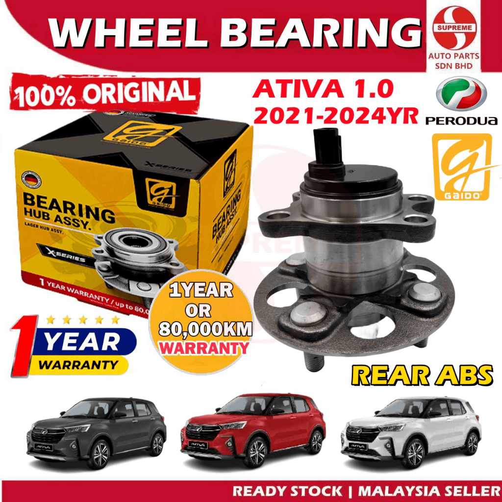 S2U Gaido Front Rear Wheel Bearing Hub Perodua Ativa 1.0 Depan Belakang ...