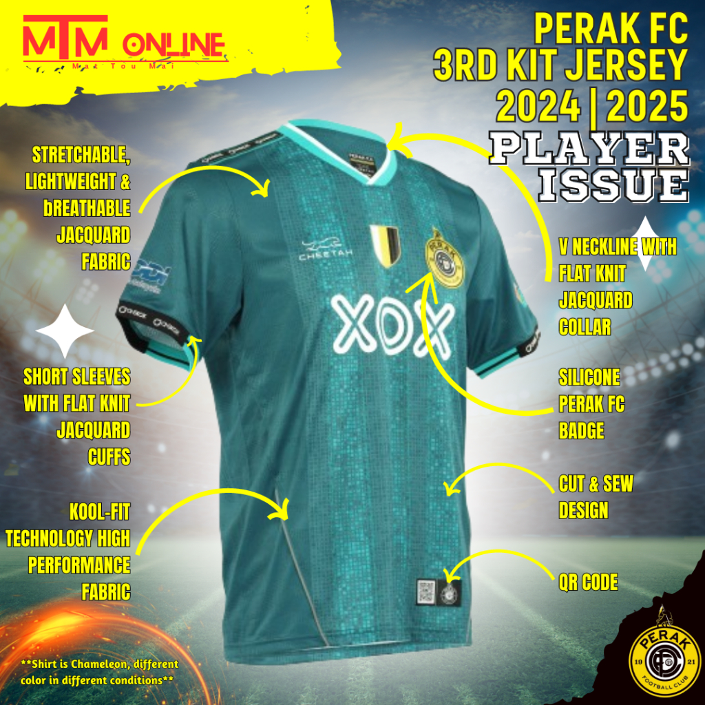 Perak FC Merchandise | PFC 3rd Kit | PFC 3rd Jersey | Jersi Perak ...