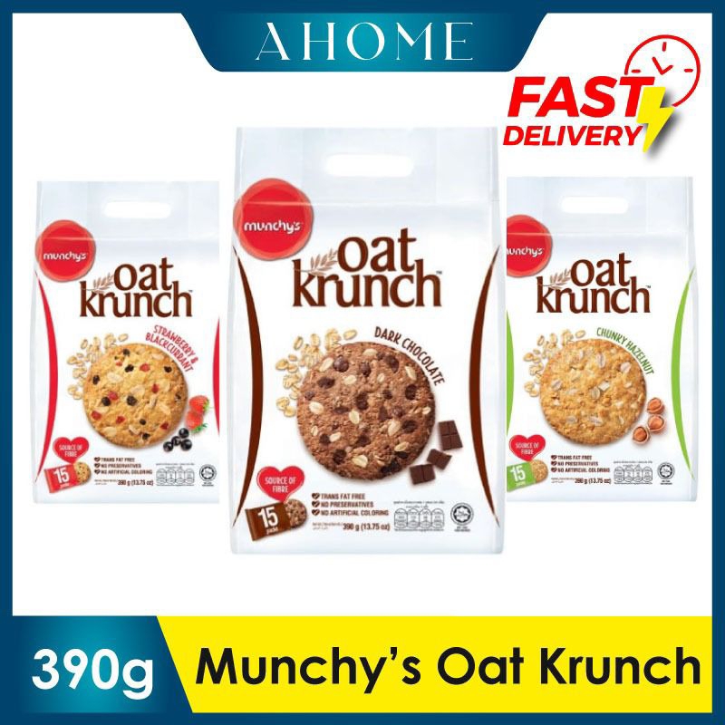 Munchy's Oat Krunch (Dark Chocolate/Straw Blackcurrant/Hazelnut/Nutty ...