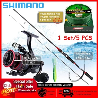 Shimano Reel Fishing Rod Set Joran Batang Pancing 1 Set Joran