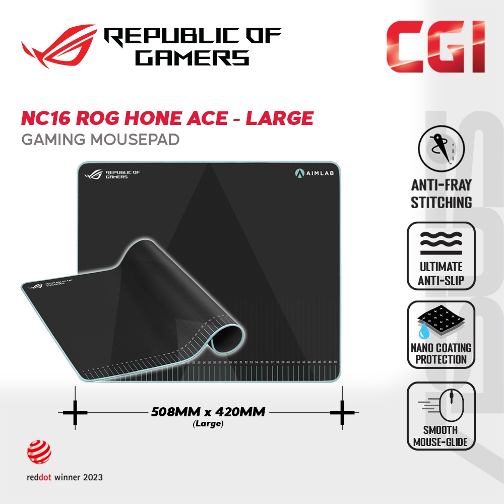 Asus ROG NC16 Hone Ace Aim Lab Edition Large Size Nano Coating Gaming ...