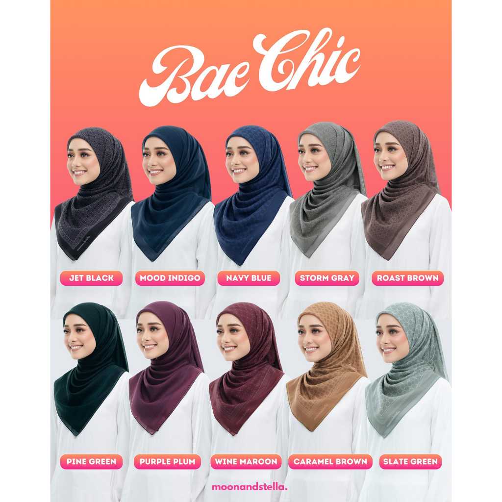 Tudung MOONANDSTELLA 3.0 BAE CHIC 2.0 Klasik Malaya 1.0 Ria | Shopee ...