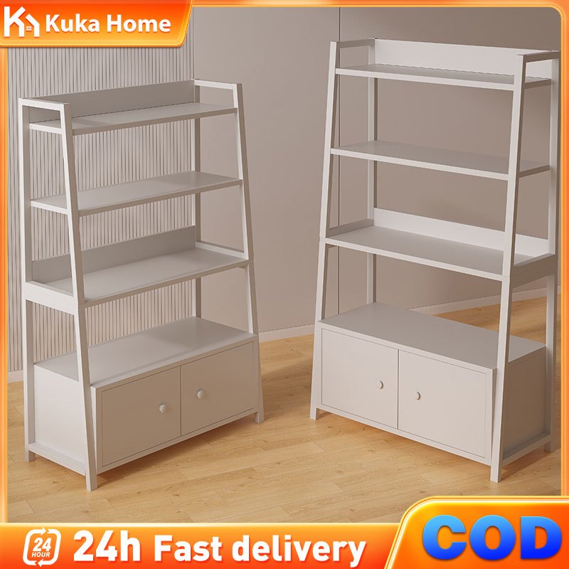 Iron Bookshelf With Drawer Rak Buku Living Room Rack Display Rack Rack ...