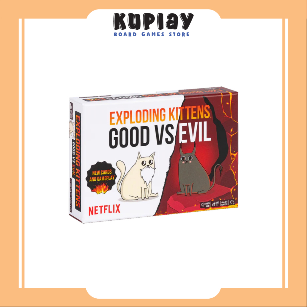 Exploding Kittens: Good vs Evil (Original)Netflix Push Your Luck | Made by  Exploding Kittens, LLC | Shopee Malaysia