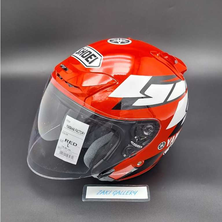 SHOEI J-FORCE 2/JF2 HELMET FACTORY RED/YELLOW/BLUE/SILVER TANDUK