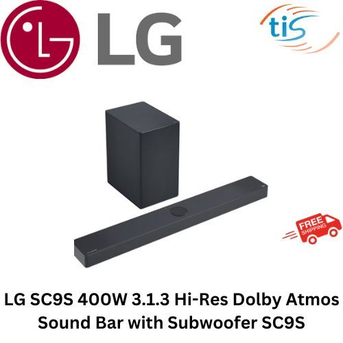 LG SC9S 400W 3.1.3 Hi-Res Dolby Atmos Sound Bar with Subwoofer SC9S ...