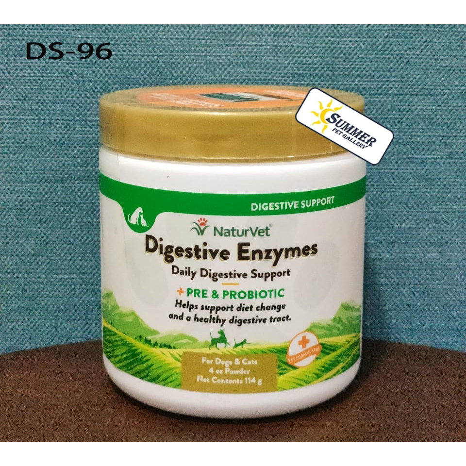 Naturvet Digestive Enzymes Powder with Prebiotics & Probiotics(114g