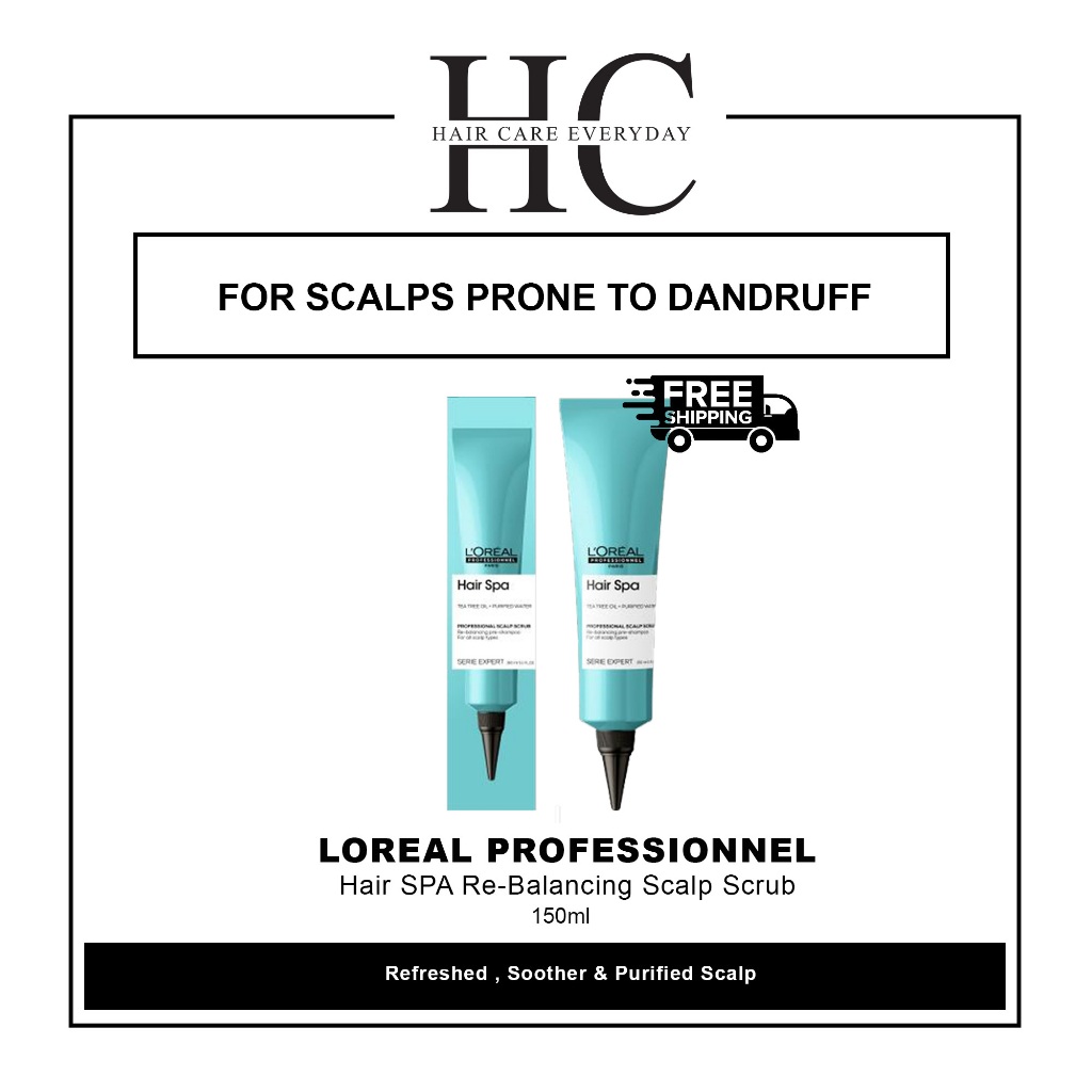 Loreal Professional Hair Spa Re Balancing Scalp Scrub 150ml For All Scalp Types Shopee 9207