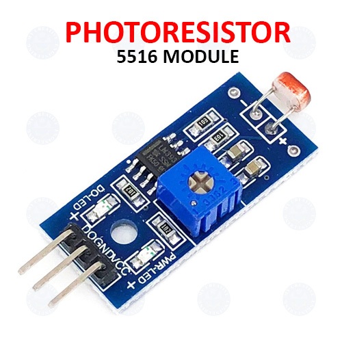 3 Pin GL 5516 Photoresistor Sensor Module Light Dependent Resistor LDR ...