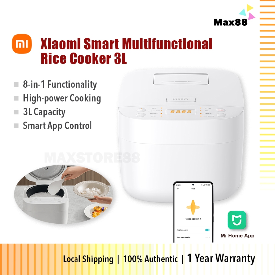 【Global】Xiaomi Smart Multifunctional Rice Cooker 3L | Shopee Malaysia