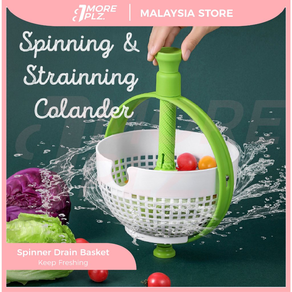 Vegetable Washing Basket Salad Spinner Salad Rotating Dishwasher ...