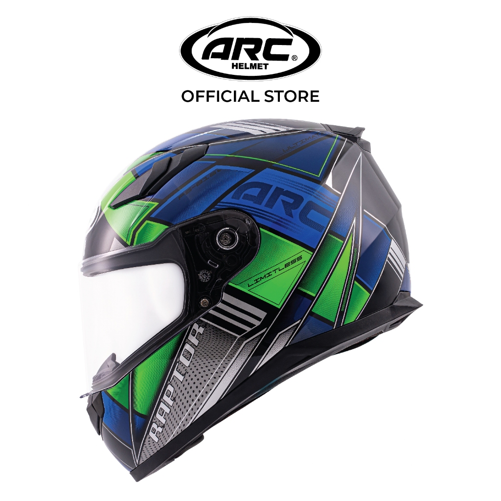 HELMET ARC RAPTOR PLAIN & LUXE FULL FACE (ECE 22.05) - L XL 2XL ...