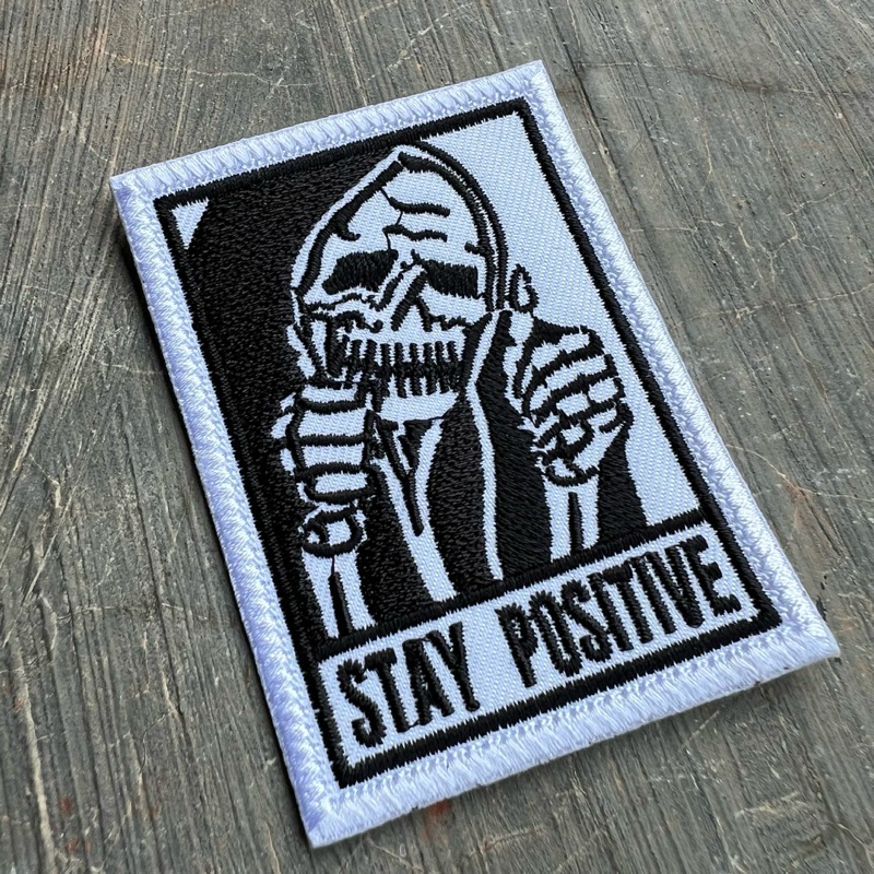 Stay Positive Embroidered Patches | Shopee Malaysia