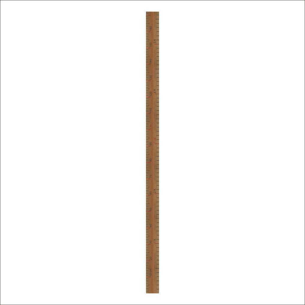 Kids Childrens Room Decoration Ruler Design Height Measure Wall ...