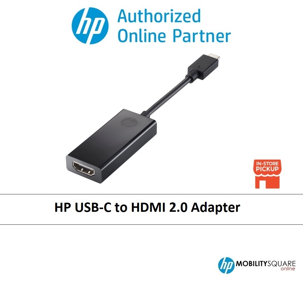 HP USB-C to HDMI 2.0 Adapter (2PC54AA) | Shopee Malaysia