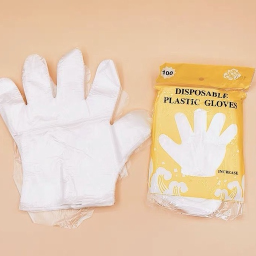 Disposable Gloves Clear Polythene PE Gloves AS Hygiene Kitchen Working ...