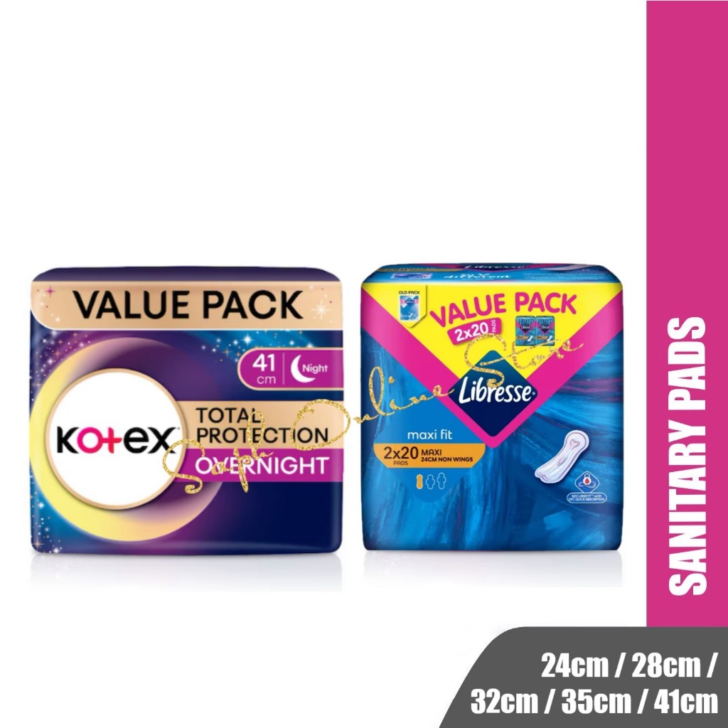 KOTEX Proactive Guard / LIBRESSE Maxi Feminine Sanitary Pads (24cm/28cm
