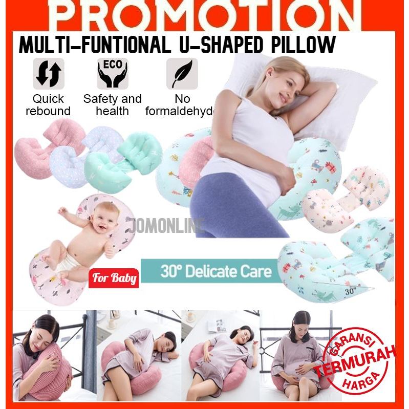 Ship From KL U Shaped Waist Back Pregnancy Pillow Maternity Pillow Nursing Pillow baby Back Protect Bantal Mengandung Shopee Malaysia