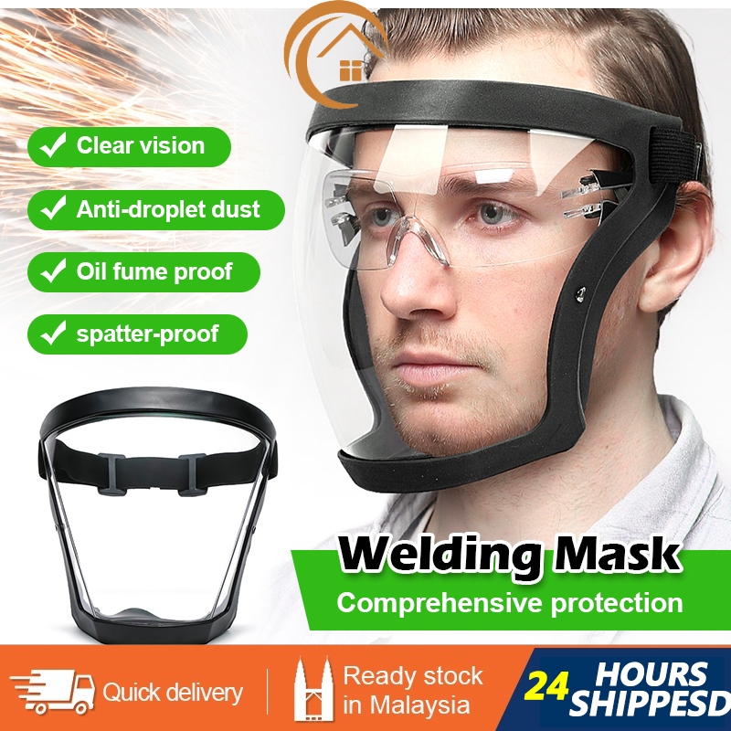 Masque De Protection Intégral Active Shield – Transparent – Vélo, Sport, Sécurité