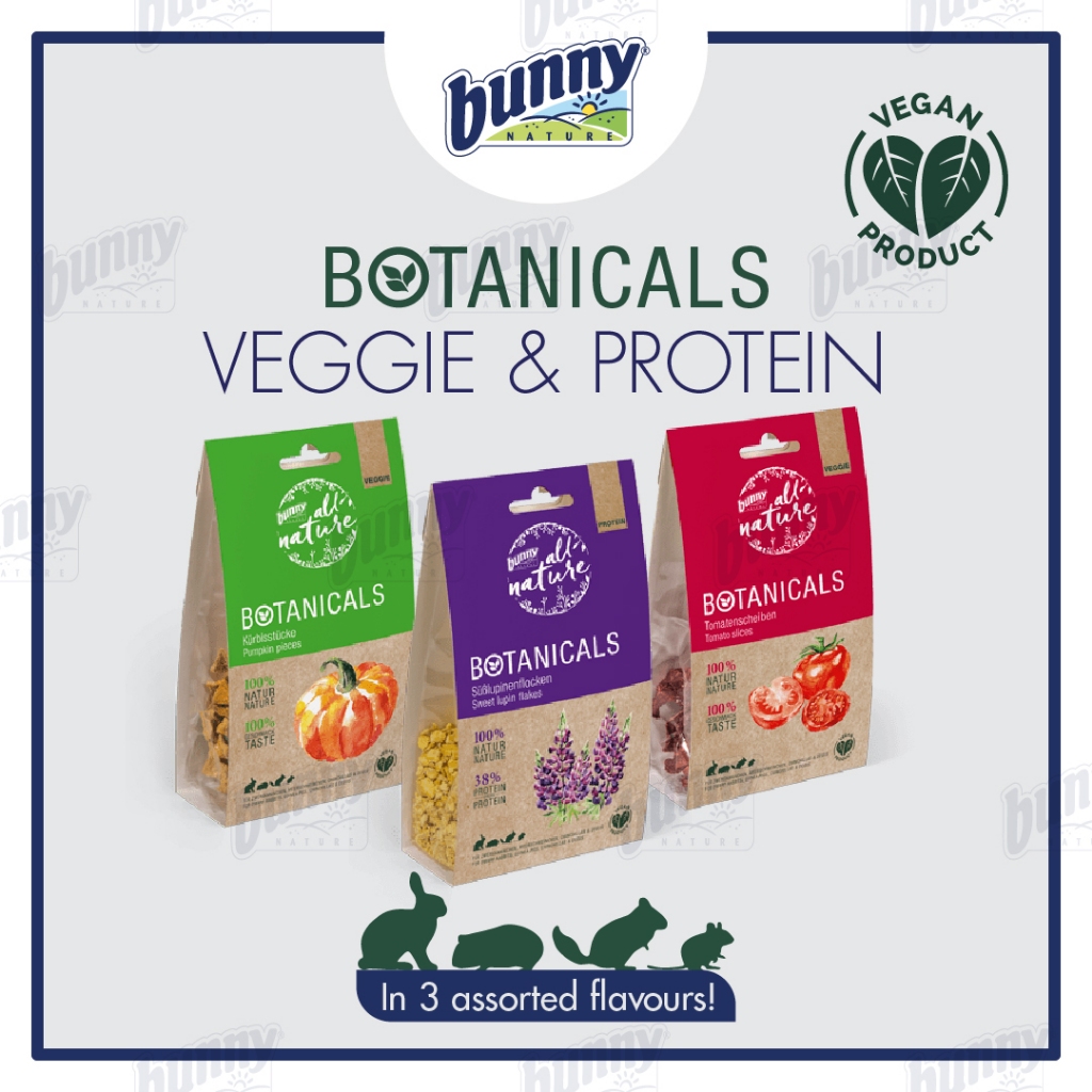 𝐁𝐮𝐧𝐧𝐲𝐍𝐚𝐭𝐮𝐫𝐞 Botanicals Veggie Protein 35G 80G 140G Rabbits Guinea Photo Inspiration