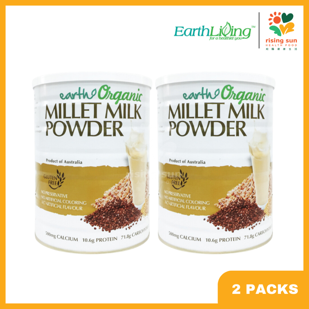 [Ready Stock] Earth Living Organic Millet Milk Powder (900g x 2) – Twin ...