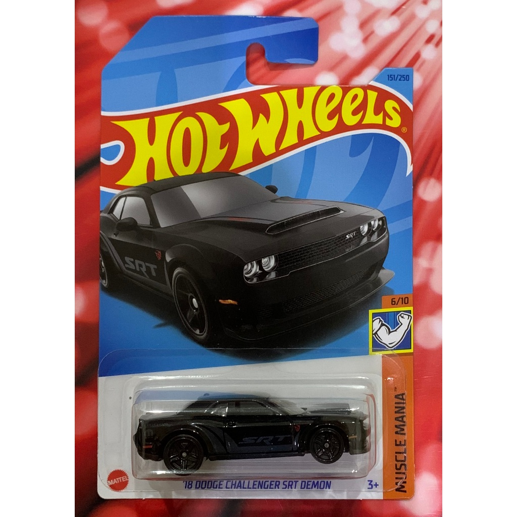 Hot Wheels 18 Dodge Challenger Srt Demon Shopee Malaysia