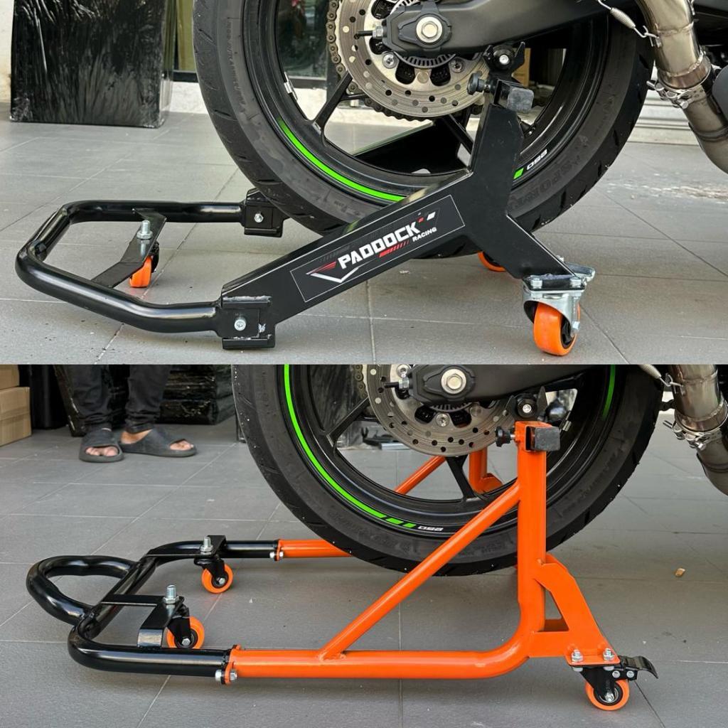 Motorcycle Paddock Stand moving Dolly Trolley Stand Universal Movable